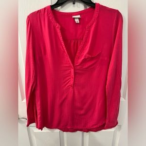 Merona petite size small mixed media top
